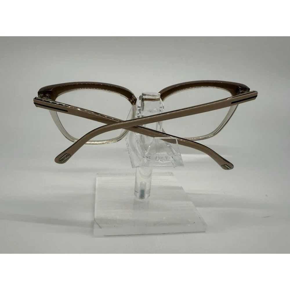 Tom Ford TF 5550-B 072 Brushed Pink Plastic Cat Eye Optical Frames 54-17-140 COA